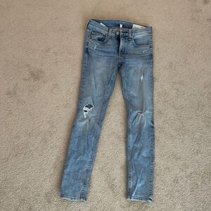 Rag and bone size 24 distressed skinny Jean
